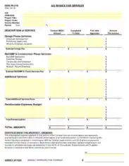 Construction Service Work Invoice Template
