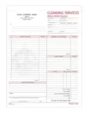 Free Download PDF Books, Cleaning Company Invoice Template