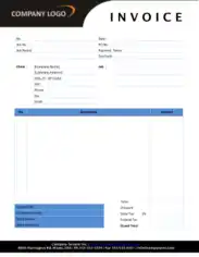 Microsoft Photography Invoice Template