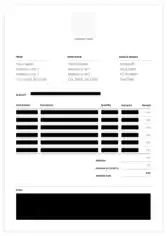 Simple Event Planner Invoice Template