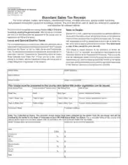 Free Download PDF Books, Standard Sales Tax Receipt Template