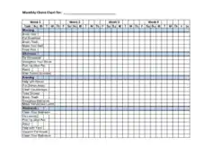 Chore Chart For Family Template