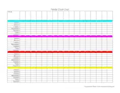 Free Download PDF Books, Family Chore Chart Template