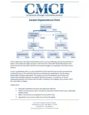 CMCI Project Organization Chart for Construction Template