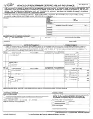 Acord Certificate of Insurance to Print Template