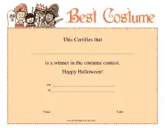 Certificate for Kids Template