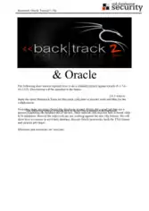 Backtrack Oracle Tutorial Book
