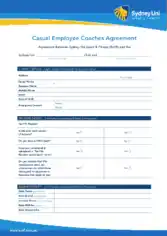 Free Download PDF Books, Casual Employee Coach Contract Agreement Template