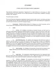 AT-Will Executive Employment Agreement Template