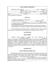 Free Download PDF Books, Employment Business Agreement Template