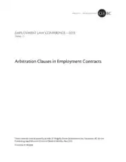 Arbitration Clauses In Employment Contract Agreement Template