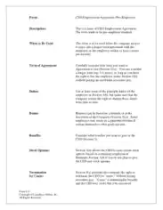 CEO Model Employment Agreement Template