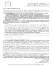 Business Purchase Confidentiality Agreement Template