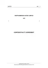 Standard Business Confidentiality Agreement Template