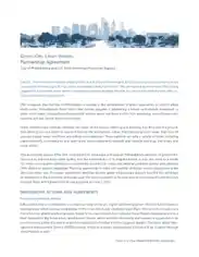 Green City Clean Waters Partnership Agreement Template