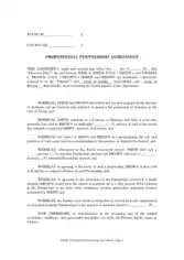 Partnership Agreement Contracts Template