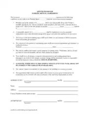 Month To Month Parking Rental Agreement Template