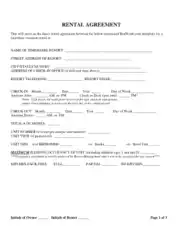 Free Download PDF Books, Rental Agreement Form Template