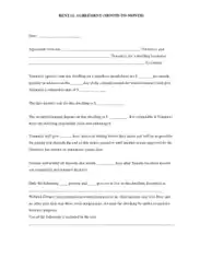 Rental Agreement Month To Month Template