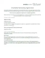 Basic Charitable Partnership Agreement