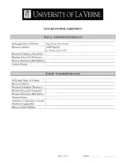 Free Download PDF Books, Sample Master Vendor Agreement Template