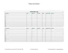 Project Management Decision Log Template