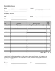 Free Download PDF Books, Business Mileage Log Form Template