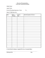 Free Download PDF Books, Collins Work Time Log Template