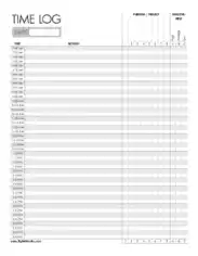 Office Time Log Template