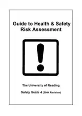 Guide to Health Safety Risk Assessment Template