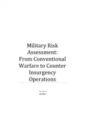 Military Risk Assessment From to Counter Insurgency Operations Template