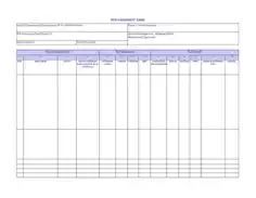 Risk Assessment In Excel Sample Template