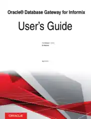 Oracle Database Gateway For Informix User Guide