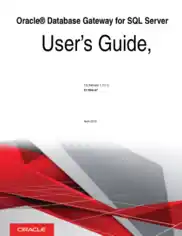 Oracle Database Gateway For SQL Server User Guide