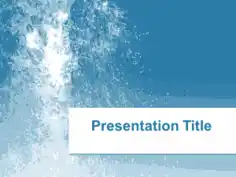 Splash Water PowerPoint Template