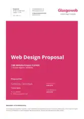 Detailed Web Design Proposal Sample Template