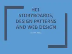 Storyboards Design Patterns and Web Design Template