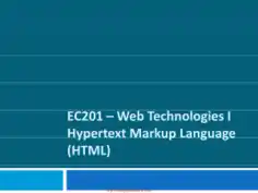 Free Download PDF Books, HTML Introduction – PHP Lecture 2