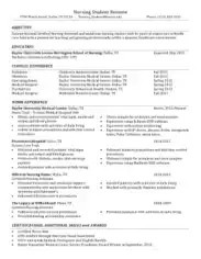Free Download PDF Books, Nursing Student Resume Template