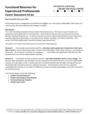Experienced Professional CV Template