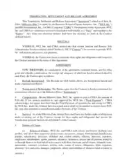 Sample Termination Settlement and Release Agreement Template