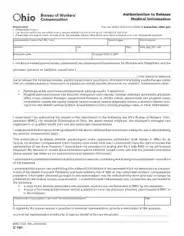 Free Authorization for Release of Medical Information Form Template