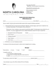 HIPAA Medical Release Form Template