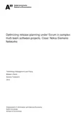 Optimizing Release Planning Template