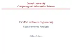 Analysis for Software Engineering Requirement Template