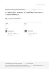 Free Download PDF Books, Analysis of Employee Stakeholder Template