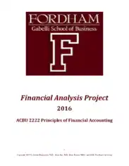 Free Download PDF Books, Analysis of Financial Project Template