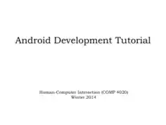 Android Development Tutorial