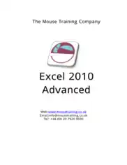 Excel 2010 Advanced