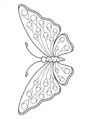 Butterfly Eyes Coloring Template